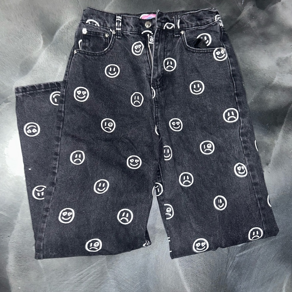 Edikted moody wide-leg jeans.